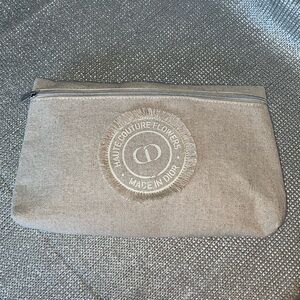 NEW DIor Linen Cosmetic Bag